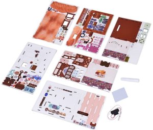 Jokomisiada Drewniane PUZZLE 3D Seria budynek Piekarnia z oświetleniem ZA6013 EDUKAMP 3