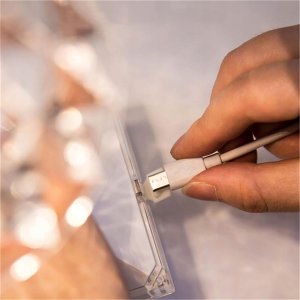 Lampka biurkowa Interlook 5564 KRYSZTAŁOWA LAMPKA NOCNA STOŁOWA DIAMENTOWA DOTYKOWA LED USB 12