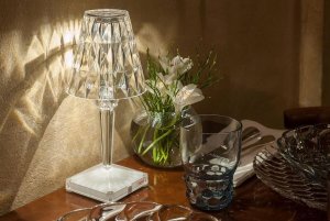 Lampka biurkowa Interlook 5564 KRYSZTAŁOWA LAMPKA NOCNA STOŁOWA DIAMENTOWA DOTYKOWA LED USB 6