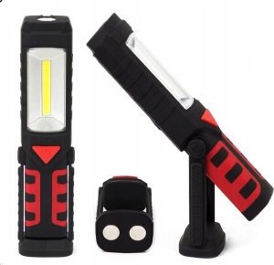 Interlook Latarka halogen cob ręczny boczna warsztatowa W30-BLACK 14