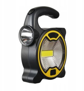 Interlook Latarka halogen cob ręczny boczna warsztatowa W30-BLACK 2