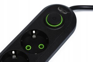 Listwa zasilająca Interlook Listwa zasilająca LH-F04U-BLACK 7 gniazd 3 m czarny 3