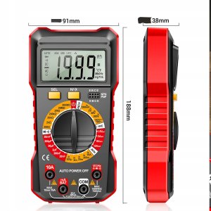 ANENG Multimetr ręczny AUTOZAKRES WOLTOMIERZ APEROMIERZ PRZEWODY ZESTAW 6 6