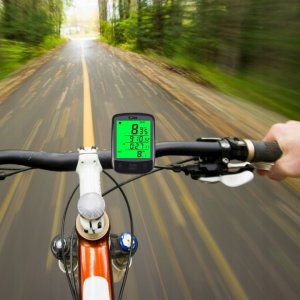 LICZNIK ROWEROWY PRZEWODOWY 28 FUNKCJI LCD DO ROWERU PRĘDKOŚCIOMIERZ IP68 4