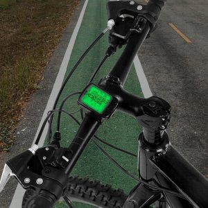 LICZNIK ROWEROWY PRZEWODOWY 28 FUNKCJI LCD DO ROWERU PRĘDKOŚCIOMIERZ IP68 9