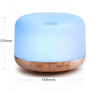 NAWILŻACZ POWIETRZA LAMPKA NOCNA ZAPACHOWY DYFUZOR AROMATERAPIA RGB PILOT 13
