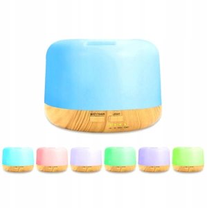 NAWILŻACZ POWIETRZA LAMPKA NOCNA ZAPACHOWY DYFUZOR AROMATERAPIA RGB PILOT 3