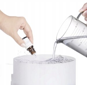 NAWILŻACZ POWIETRZA LAMPKA NOCNA ZAPACHOWY DYFUZOR AROMATERAPIA RGB PILOT 5