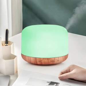 NAWILŻACZ POWIETRZA LAMPKA NOCNA ZAPACHOWY DYFUZOR AROMATERAPIA RGB PILOT 6