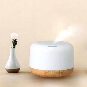 NAWILŻACZ POWIETRZA LAMPKA NOCNA ZAPACHOWY DYFUZOR AROMATERAPIA RGB PILOT 9