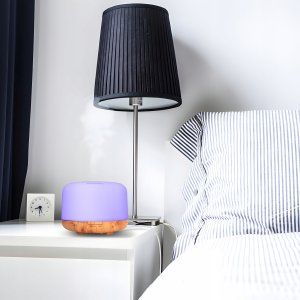 NAWILŻACZ POWIETRZA LAMPKA NOCNA ZAPACHOWY DYFUZOR AROMATERAPIA RGB PILOT 10