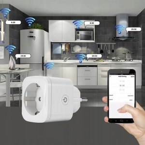 Programator czasowy INTELIGENTNE gniazdko smart WiFi TUYA Timer Watomierz 6