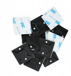 ORGANIZER DO KABLI UCHWYT 10 SZT TRYTYTKI KLEJ 3M 3