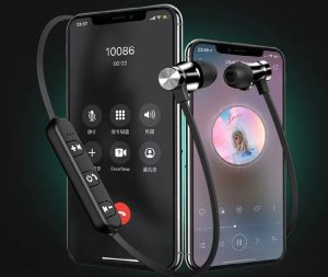 SŁUCHAWKI SPORTOWE BEZPRZEWODOWE BLUETOOTH DOUSZNE DO BIEGANIA MIKROFON 2