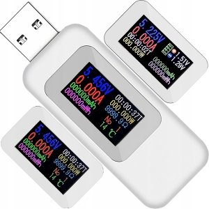 WOLTOMIERZ CYFROWY USB MIERNIK TESTER NAPIĘCIA AMPEROMIERZ WATOMIERZ LCD 13