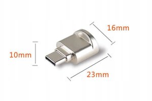 CZYTNIK KART micro SD TF USB OTG USB typu C mini 13