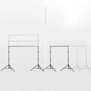 Statyw do Tła Fotograficznego Teł Zestaw do Studia Zaciski Etui 200x200cm 4