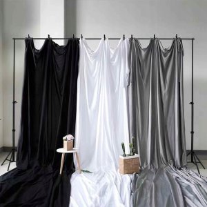 Statyw do Tła Fotograficznego Teł Zestaw do Studia Zaciski Etui 200x200cm 7