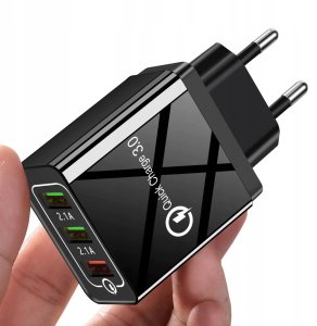 Ładowarka sieciowa CA-001-AB USB uniwersalna 3100 mA 2