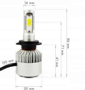 Żarówki Interlook H7 S2 COB 12V 24V H7 72 W 2 szt. 6