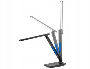 Lampka LED Biurkowa Szkolna 3 BARWY 3 MOCE WYŚWIETLACZ LCD ZEGAR TERMOMETR 15