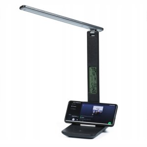 Lampka LED Biurkowa Szkolna 3 BARWY 3 MOCE WYŚWIETLACZ LCD ZEGAR TERMOMETR 7