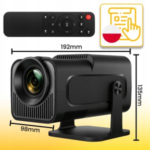 PROJEKTOR RZUTNIK 4K ANDROID LED WIFI MINI PRZENOŚNY FULL HD HY320 USB JACK 7
