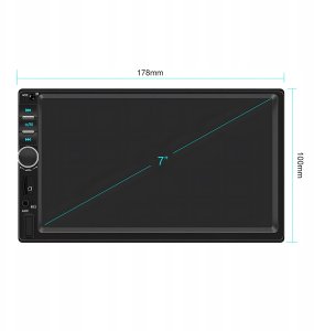 Radio samochodowe Renew Force RADIO SAMOCHODOWE BLUETOOTH 2 DIN 7" kamera do cofania DOTYKOWY EKRAN PILOT 15
