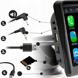 RADIO SAMOCHODOWE 7 CALI ANDROID APPLE CARPLAY KAMERA COFANIA MULTIMEDIALNE 7
