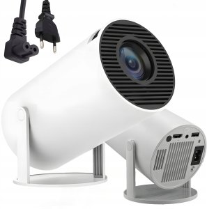 PROJEKTOR RZUTNIK WIFI ANDROID PRZENOŚNY OBROTOWY SMART 4K GŁOŚNIK BT 5.0 2