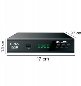 Tuner TV Retoo Tuner DVB-T2 ER1238 2
