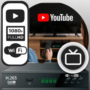 Tuner TV Retoo Tuner DVB-T2 ER1238 8