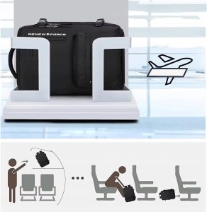 Pellucci Torba podróżna Renew Force Z przegrodą na laptopa, pasuje do Wizz Air i Ryanair XL 11