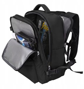 Pellucci Torba podróżna Renew Force Z przegrodą na laptopa, pasuje do Wizz Air i Ryanair XL 3