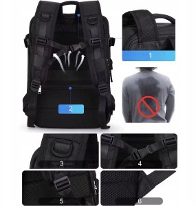 Pellucci Torba podróżna Renew Force Z przegrodą na laptopa, pasuje do Wizz Air i Ryanair XL 7