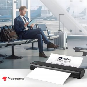 Drukarka etykiet Phomemo Drukarka Termiczna do Dokumentów Papier A4 M08F Bluetooth Android 13