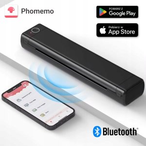 Drukarka etykiet Phomemo Drukarka Termiczna do Dokumentów Papier A4 M08F Bluetooth Android 5