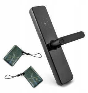 Inteligentna Klamka Tuya WiFi Wkładka Zamka Szyfr Kod RFID Odcisk Palca 7