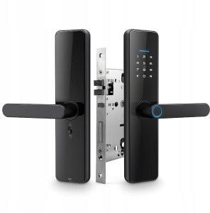 Inteligentna Klamka TT Lock Bluetooth Wkładka Zamka Szyfr Kod RFID Odcisk 2