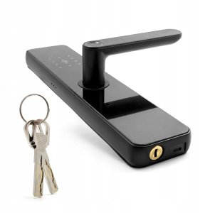 Inteligentna Klamka TT Lock Bluetooth Wkładka Zamka Szyfr Kod RFID Odcisk 6