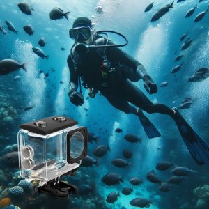 Kamera Sportowa 4K UHD 30FPS Akcesoria WiFi Pilot Kij Bateria Wodoodporna 14