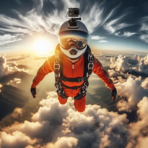 Kamera Sportowa 4K UHD 30FPS Akcesoria WiFi Pilot Kij Bateria Wodoodporna 10