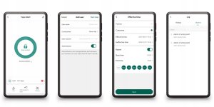 Klawiatura Zamek Kodowy Szyfrator Dzwonek Czytnik Kart RFID WiFi TUYA 10