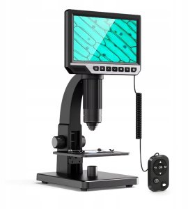 Mikrofon Inskam Mikroskop Cyfrowy 2000x 315 Ekran LCD FullHD 1080p 2 Obiektywy 12Mpx 11