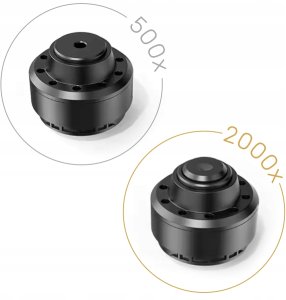 Mikrofon Inskam Mikroskop Cyfrowy 2000x 315 Ekran LCD FullHD 1080p 2 Obiektywy 12Mpx 10