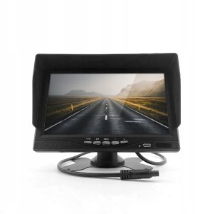 Monitor LCD Ekran 7" do Kamer Cofania Bus Ciężarówka Przewodowy RCA Chinch 3
