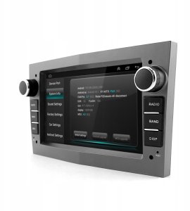Radio samochodowe GoMedia Radio 2GB RAM Opel 7" LCD Nawigacja GPS Android Auto WiFi GSM Szary Kamera 12