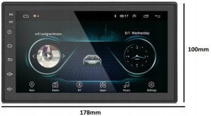 Radio samochodowe GoMedia Radio Samochodowe 2DIN 7011S Android Nawigacja GPS LCD 7" Kamera Cofania 15