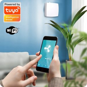 Rekuperator Ścienny WiFi Tuya Pilot Filtr 60 m3/h Wentylator 3 Prędkości 7