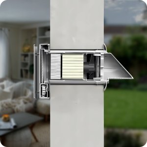 Rekuperator Ścienny WiFi Tuya Pilot Filtr 60 m3/h Wentylator 3 Prędkości 8